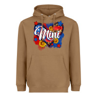 Toasted Coconut American mini heart Heavyweight Hoodie - Neo Western