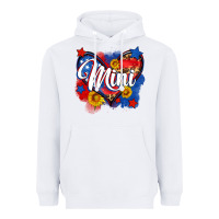 White American mini heart Heavyweight Hoodie - Neo Western