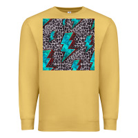 Antique Gold turquoise lightning bolt seamless pattern Premium Sweatshirt - HRA Design Shop