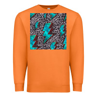 Carrot turquoise lightning bolt seamless pattern Premium Sweatshirt - HRA Design Shop
