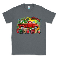 Charcoal Heather merry christmas truck Classic Tee - Zillion Design Studio