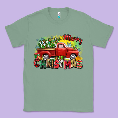 Classic Tee merry christmas truck