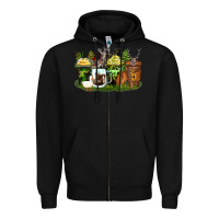 Black hunter coffee cups Zipper Hoodie - Zillion Design Studio