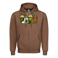 Chestnut hunter coffee cups Zipper Hoodie - Zillion Design Studio