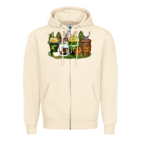 Sandshell hunter coffee cups Zipper Hoodie - Zillion Design Studio