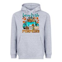 Heather Grey farm fresh pumpkins Heavyweight Hoodie - HRA Design Shop