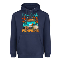 Navy farm fresh pumpkins Heavyweight Hoodie - HRA Design Shop