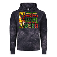 Cloud Black my christmas spirit is beer with beer bottles Vintage Hoodie - AdoDesignShop