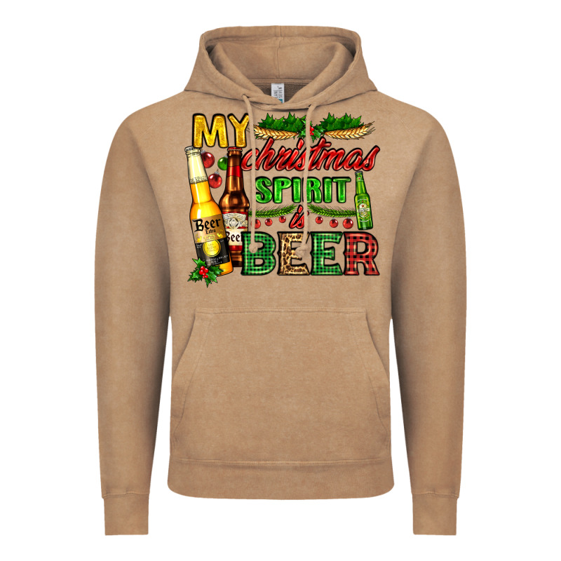 My Christmas Spirit Is Beer With Beer Bottles Vintage Hoodie by AdoDesignShop | Teevron