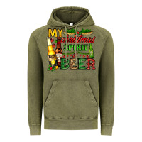Vintage Olive my christmas spirit is beer with beer bottles Vintage Hoodie - AdoDesignShop