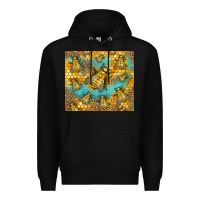 Black Bumble Bees Premium Hoodie - LillyAllenDesigns