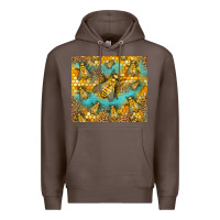 Coffee Bumble Bees Premium Hoodie - LillyAllenDesigns