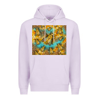 Lilac Bumble Bees Premium Hoodie - LillyAllenDesigns