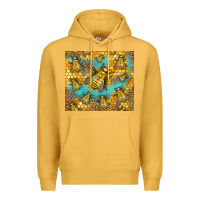 Mustard Bumble Bees Premium Hoodie - LillyAllenDesigns
