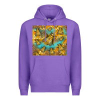 Purple Bumble Bees Premium Hoodie - LillyAllenDesigns