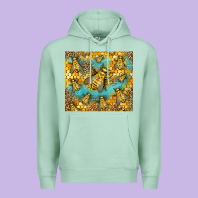 Bumble Bees Premium Hoodie Designed By Lillyallendesigns