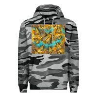 Slate Camo Bumble Bees Premium Hoodie - LillyAllenDesigns