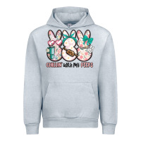 Heather Grey easter chilling with my peeps bunny Urban Hoodie - MaliasSmallBusiness