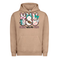 Pigment Burro easter chilling with my peeps bunny Urban Hoodie - MaliasSmallBusiness