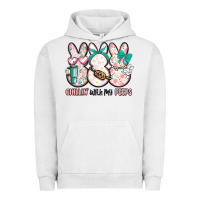 Pigment Lunar Rock easter chilling with my peeps bunny Urban Hoodie - MaliasSmallBusiness