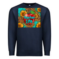 Navy teacher life Premium Sweatshirt - HRA Design Shop