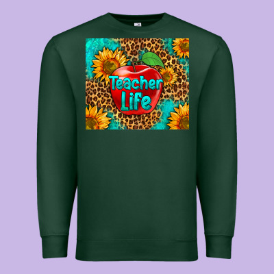 Teacher Life Premium Sweatshirt Designed By Hra Design Shop