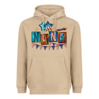 Mushroom American Nana 4th of july Heavyweight Hoodie - CowGirlArtShop