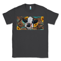 Smoke Baby cow with sunflower and leopard Classic Tee - RanaPortraitStore