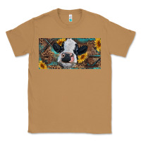 Toasted Coconut Baby cow with sunflower and leopard Classic Tee - RanaPortraitStore