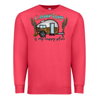 Cardinal camping is my happy place Premium Sweatshirt - CowhideDigitalArt