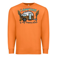 Carrot camping is my happy place Premium Sweatshirt - CowhideDigitalArt
