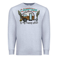 Camping Is My Happy Place Premium Sweatshirt | Teevron