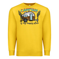 Lemon camping is my happy place Premium Sweatshirt - CowhideDigitalArt
