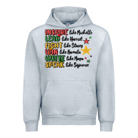 Heather Grey black history malia Urban Hoodie - MaliasSmallBusiness