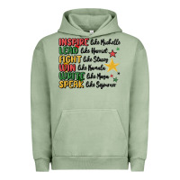 Pigment Oil Green black history malia Urban Hoodie - MaliasSmallBusiness