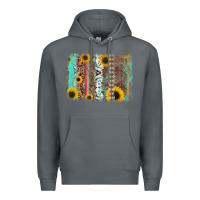 Rock aztec leopard turquoise sunflower background Premium Hoodie - RanaPortraitStore