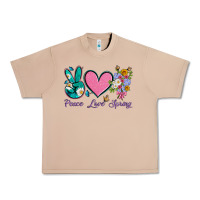 Burro peace love springwith flowers and butterfly Urban Heavy Tee - Artiststas