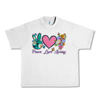 Lunar Rock peace love springwith flowers and butterfly Urban Heavy Tee - Artiststas