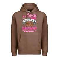 Chestnut As A Cancer Girl I Was Born With My Heart On My Sleeve And A Mouth Premium Hoodie - Jasminsmagicworld