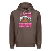 As A Cancer Girl I Was Born With My Heart On My Sleeve And A Mouth Premium Hoodie | Teevron