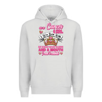 Dove Grey As A Cancer Girl I Was Born With My Heart On My Sleeve And A Mouth Premium Hoodie - Jasminsmagicworld