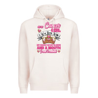 Pale Pink As A Cancer Girl I Was Born With My Heart On My Sleeve And A Mouth Premium Hoodie - Jasminsmagicworld
