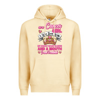 Pina Colada As A Cancer Girl I Was Born With My Heart On My Sleeve And A Mouth Premium Hoodie - Jasminsmagicworld