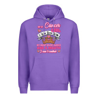 Purple As A Cancer Girl I Was Born With My Heart On My Sleeve And A Mouth Premium Hoodie - Jasminsmagicworld