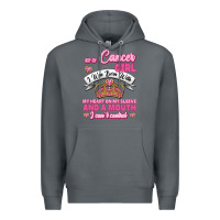 Rock As A Cancer Girl I Was Born With My Heart On My Sleeve And A Mouth Premium Hoodie - Jasminsmagicworld