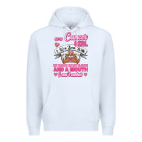 White As A Cancer Girl I Was Born With My Heart On My Sleeve And A Mouth Premium Hoodie - Jasminsmagicworld
