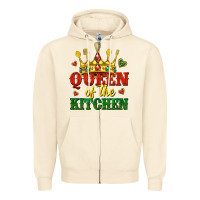 Sandshell queen of the kitchen Zipper Hoodie - texasbilliewilder