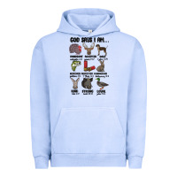 Pigment Grape Ice god says i am hunting Urban Hoodie - MaliasSmallBusiness