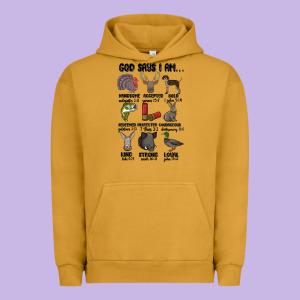 God Says I Am Hunting Urban Hoodie Designed By Maliassmallbusiness