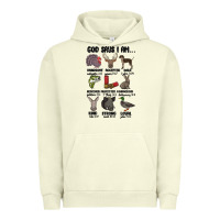 Pigment Pistachio god says i am hunting Urban Hoodie - MaliasSmallBusiness